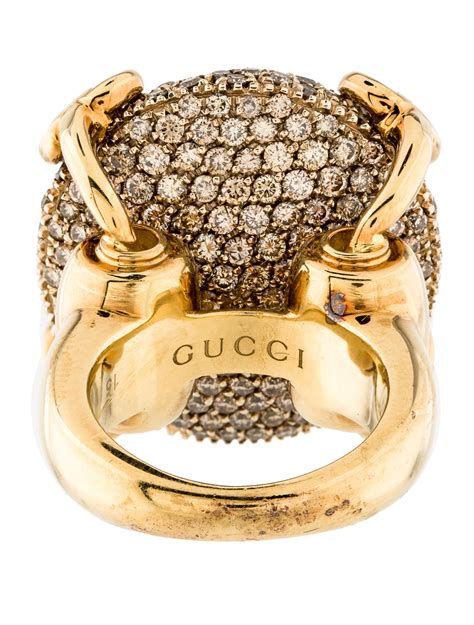 gucci horsebit ring 18k gold|gucci jewelry horsebit collection.